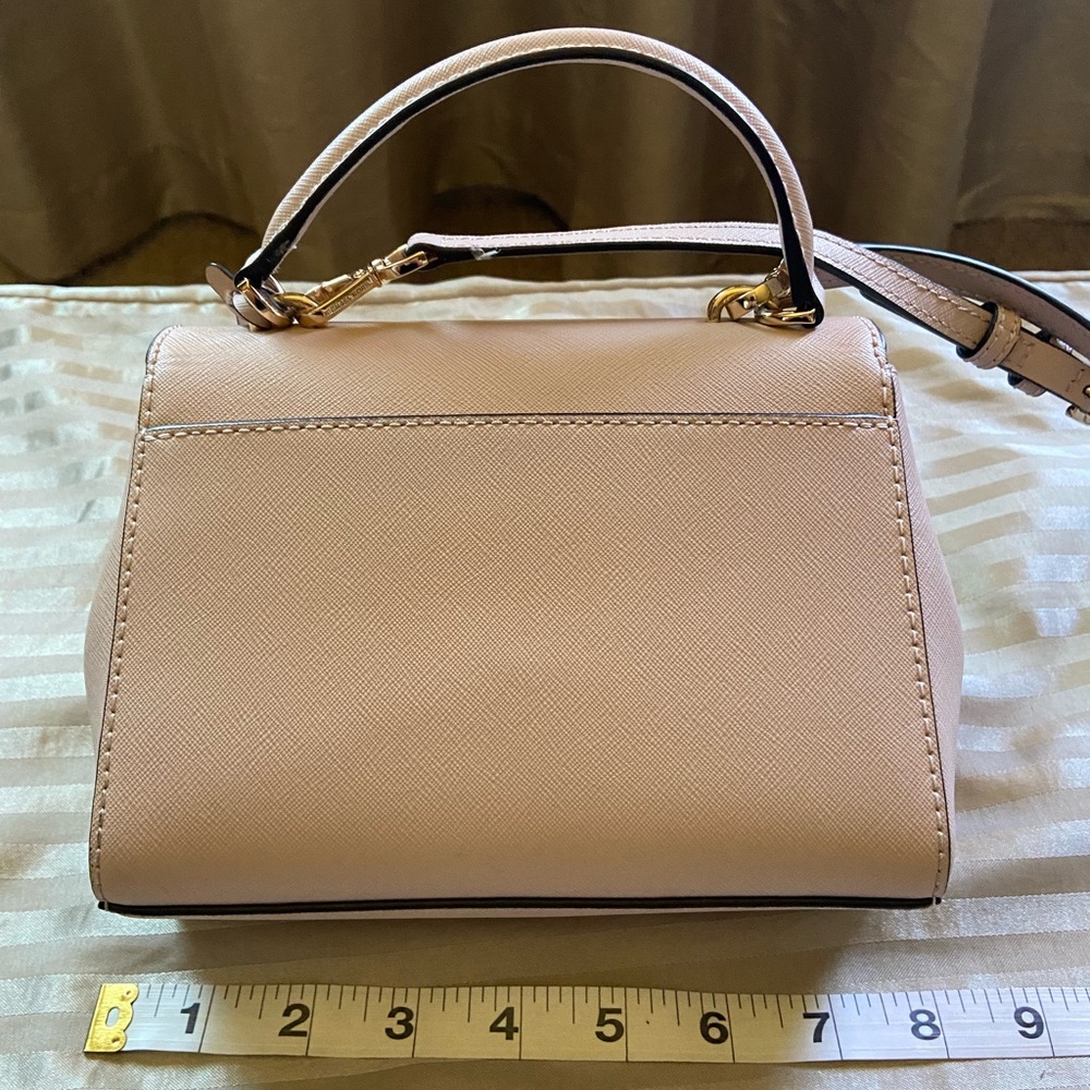 Michael Kors Crossbody Bag Ava Mini Saffiano Leather Misty Rose - Picture 3 of 8